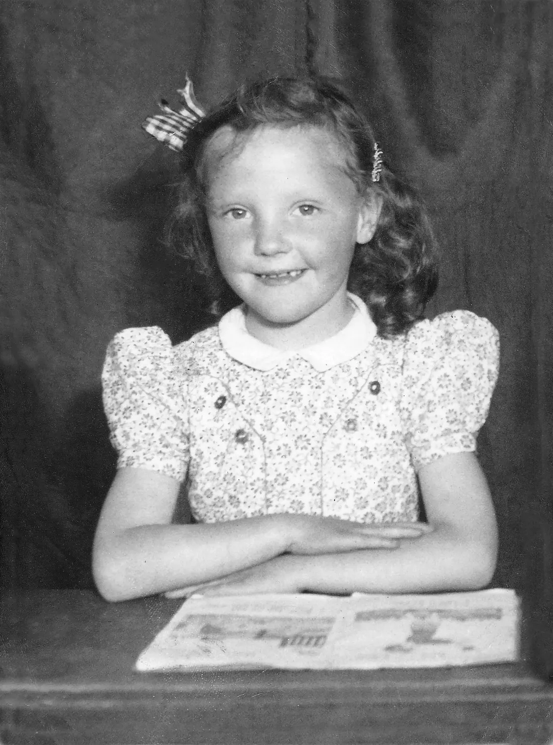Portrait photograph after restoration, correctly orientated and cleaned