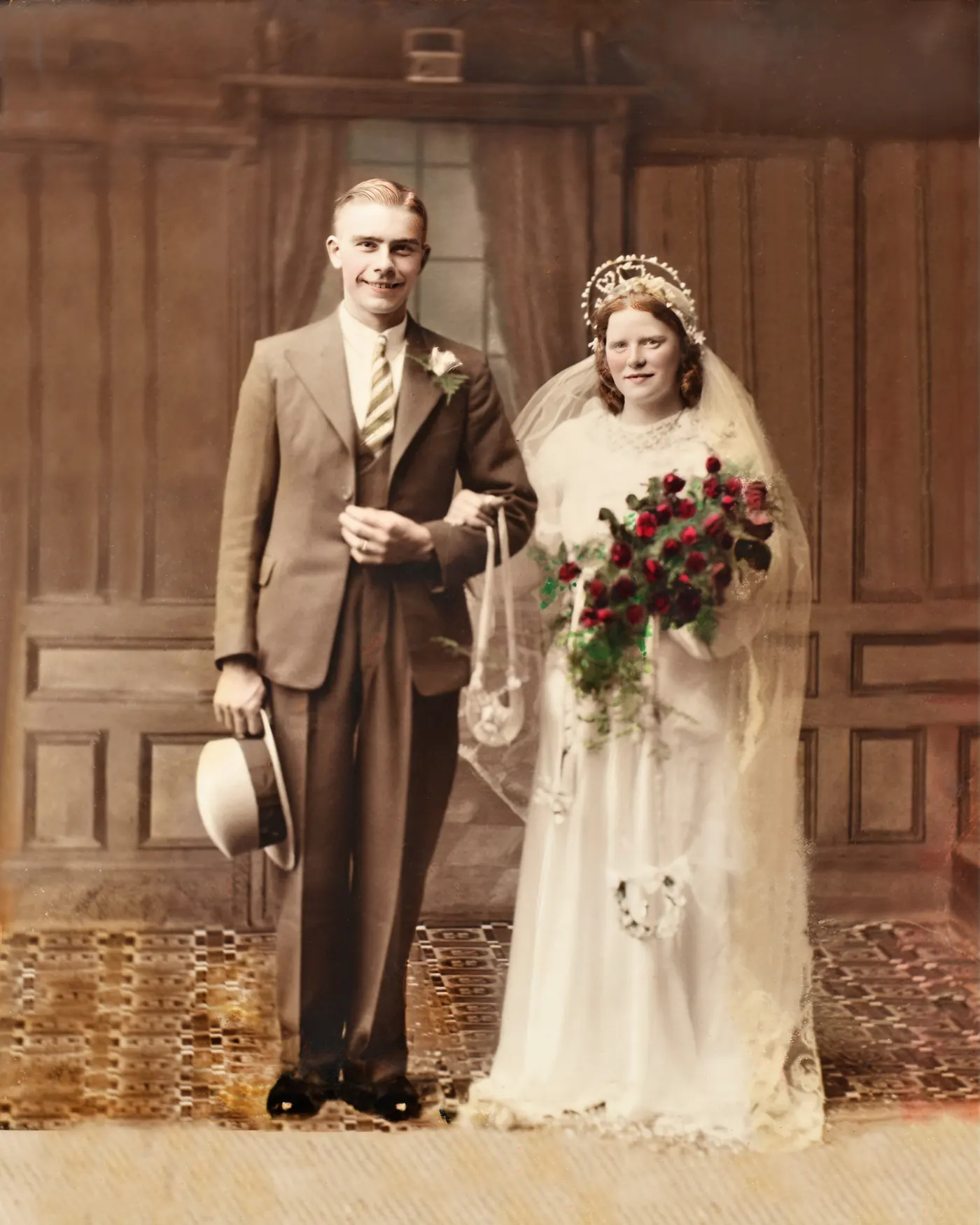 Wedding & Family Portraits example after restoration
